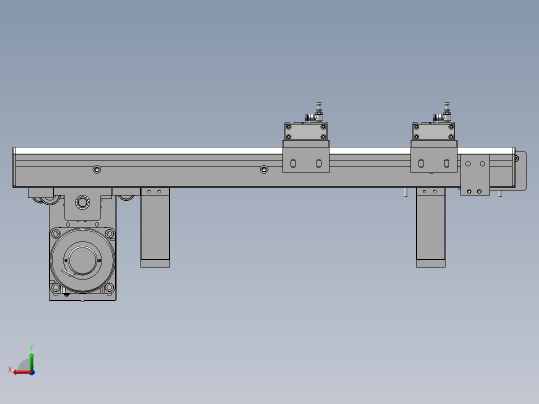 0.683米0.238米双皮带机构后视图