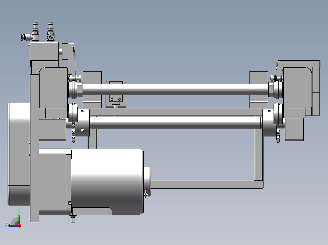 0.683米0.238米双皮带机构右视图