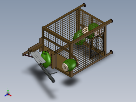 椰子切碎机正等轴测缩略图