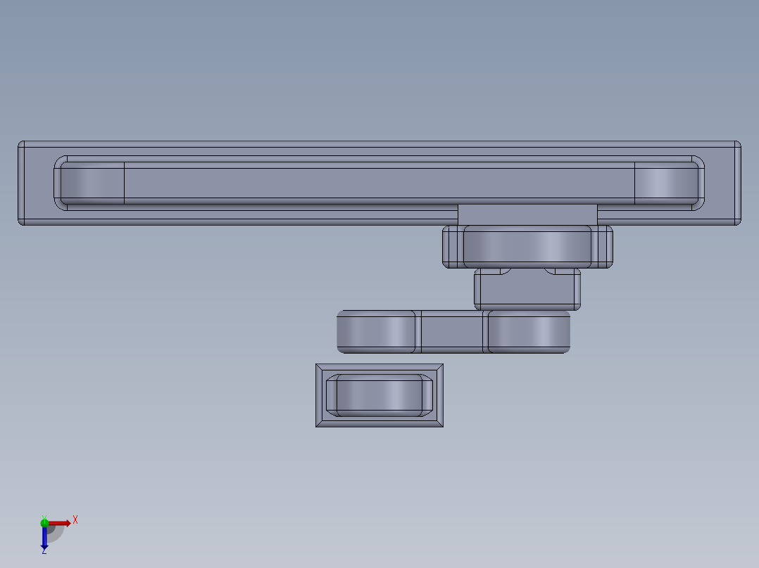 曲柄滑块 (2)俯视图