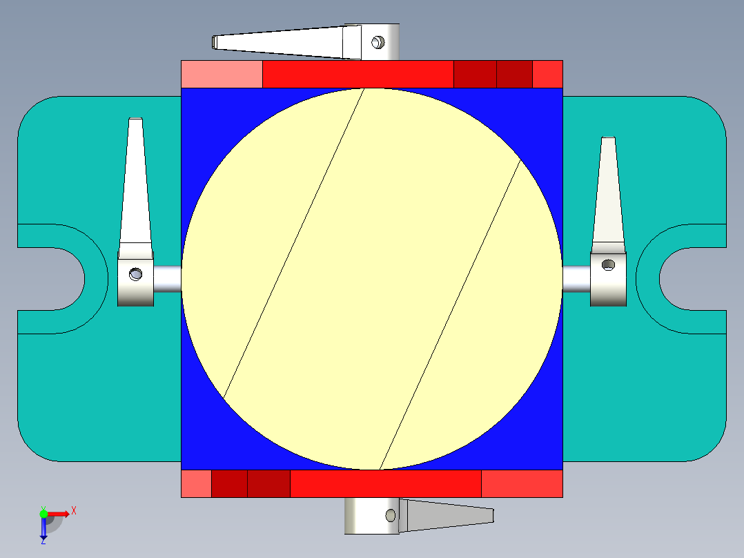 B3003910-工具夹设计俯视图