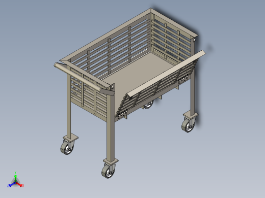 侧开口的手推车