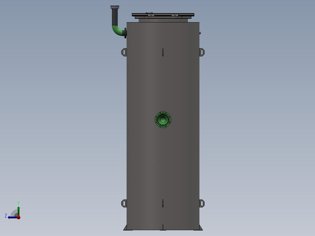 污水泵站pumping-station-for-sewage-模型格式为 sw右视图