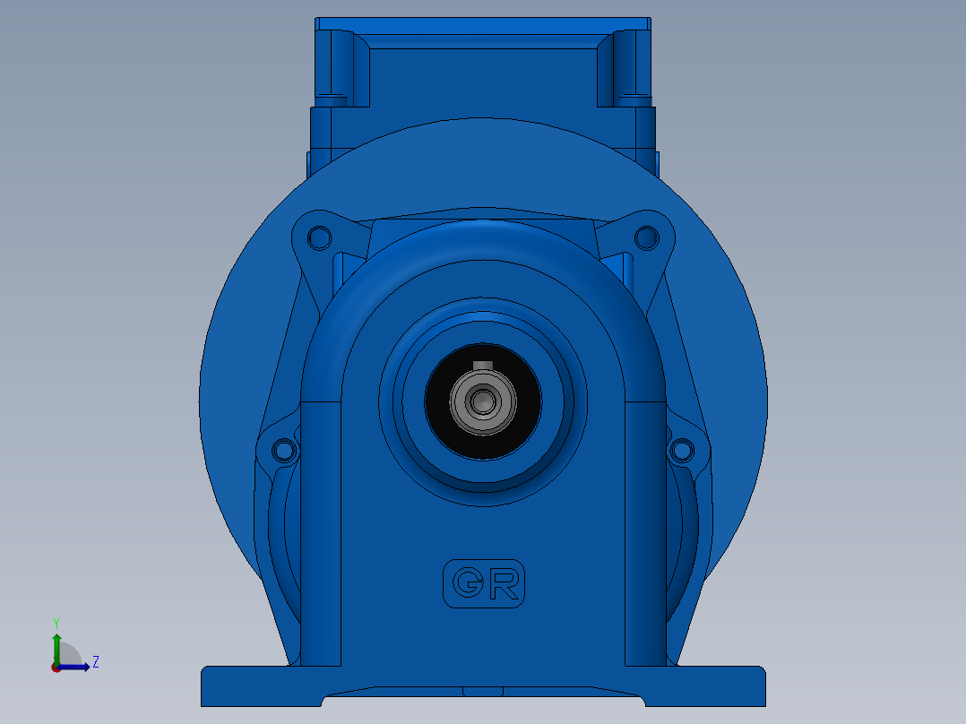 motor63TB0A2-B5 减速电机左视图