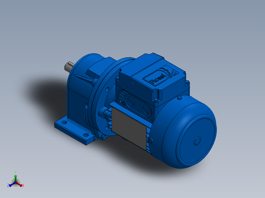 motor63TB0A2-B5 减速电机正等轴测图
