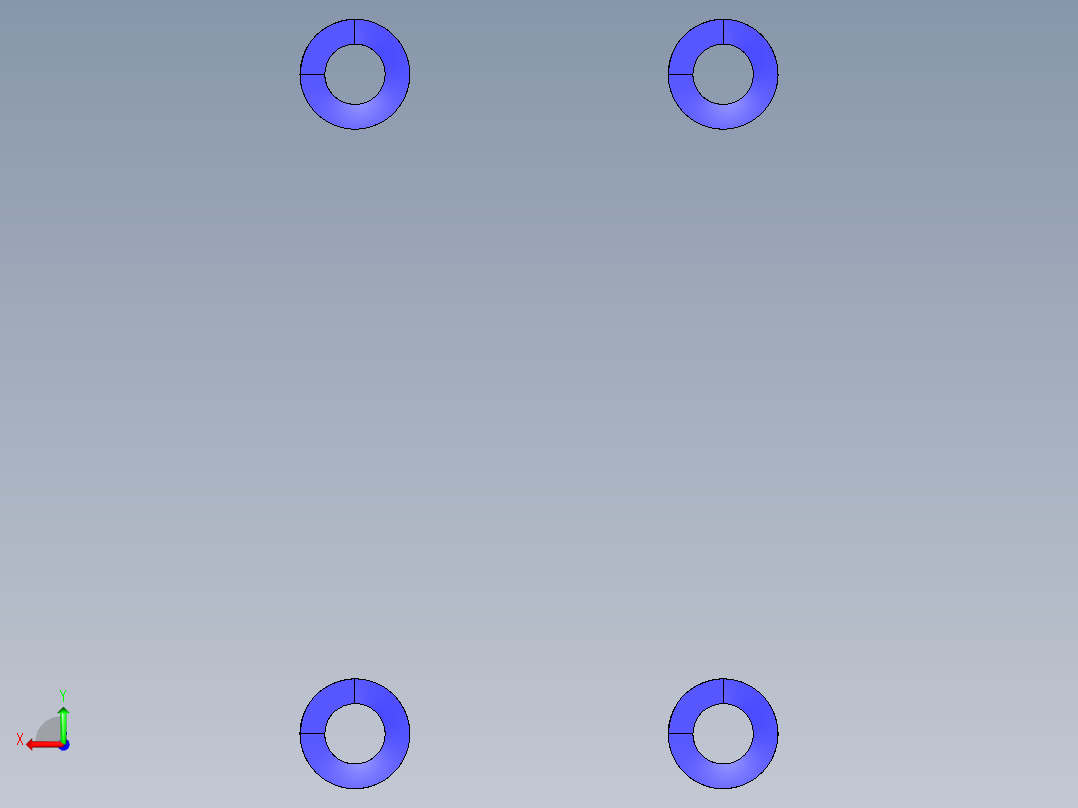 螺纹杯盖注塑模具后视图