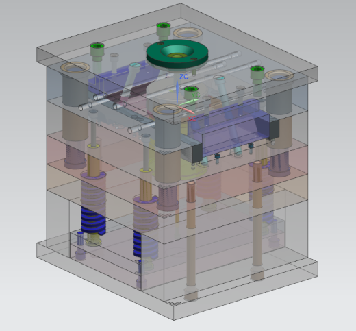 螺纹杯盖注塑模具缩略图