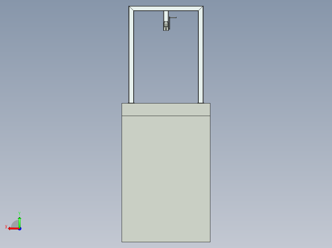 格篮提栅板后视图