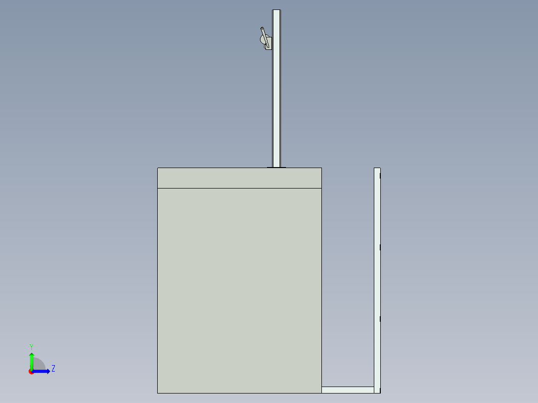 格篮提栅板左视图