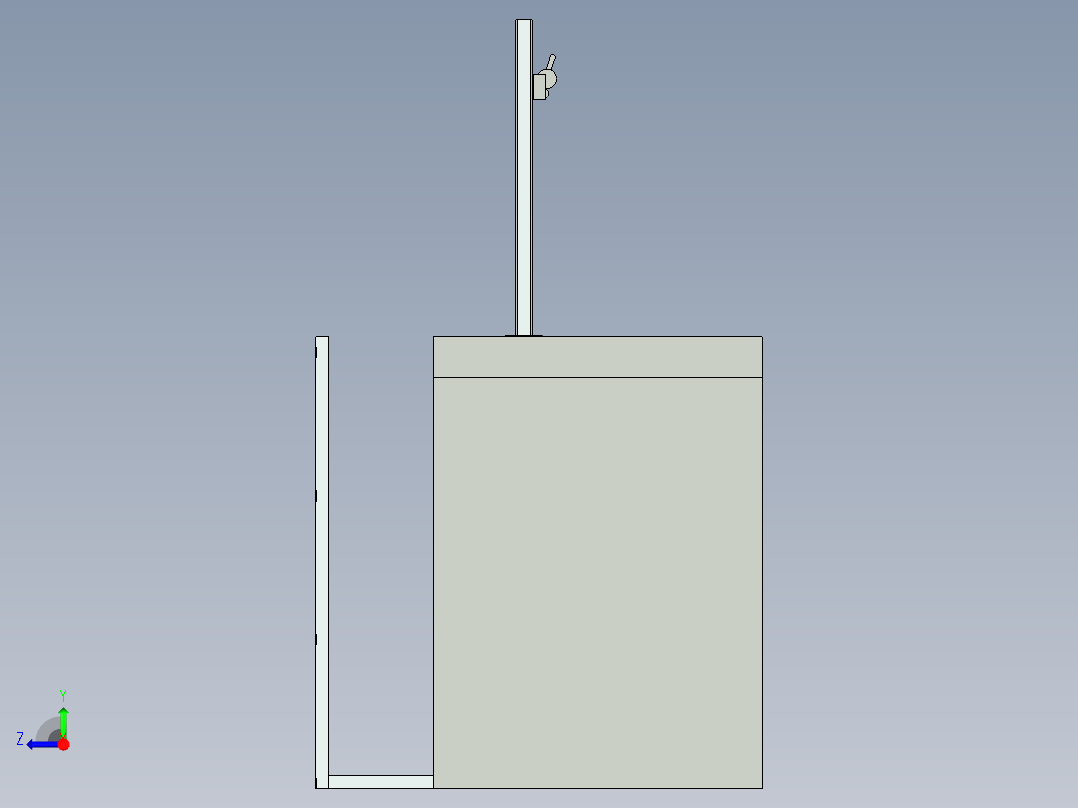 格篮提栅板右视图