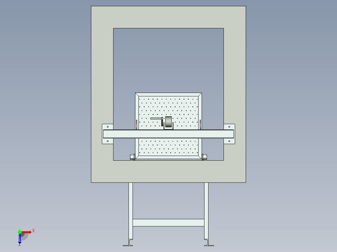 格篮提栅板俯视图