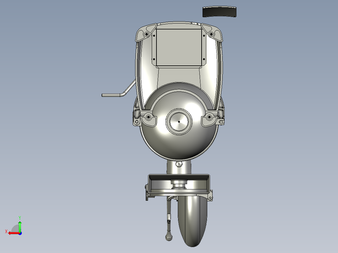 后厨鲜奶搅拌机后视图