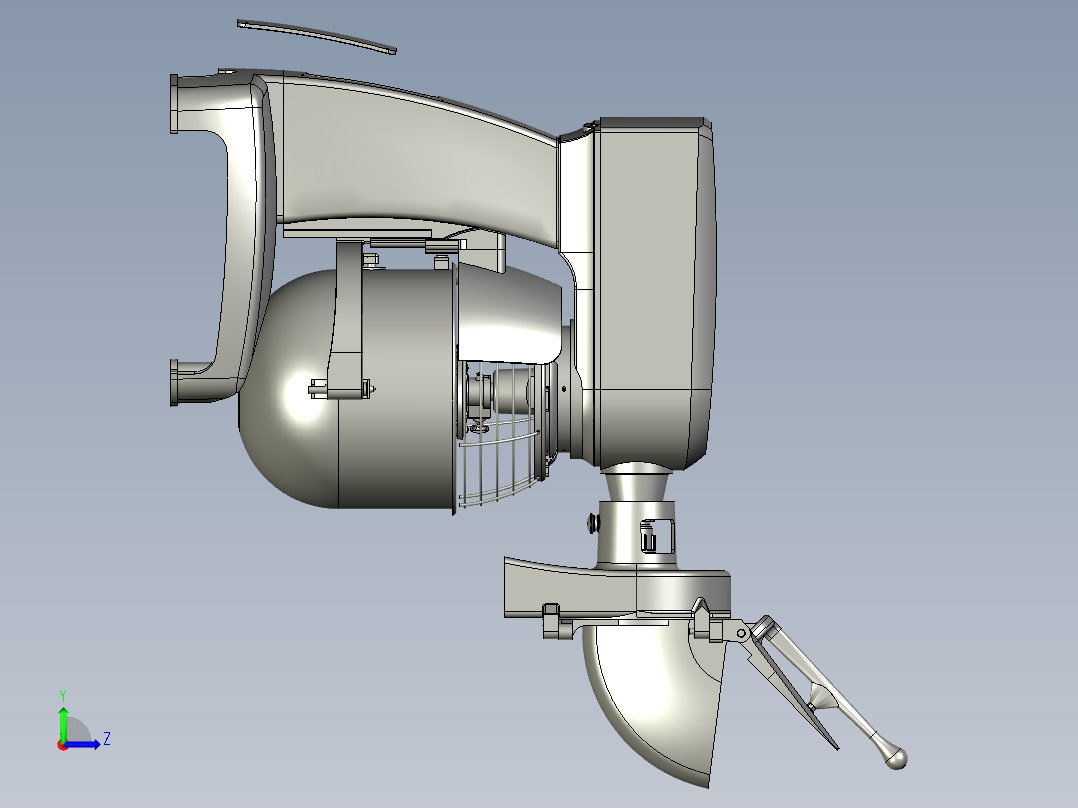 后厨鲜奶搅拌机左视图