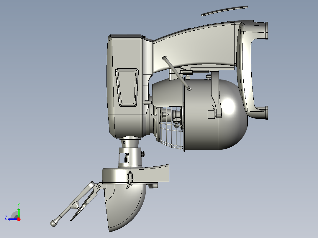 后厨鲜奶搅拌机右视图