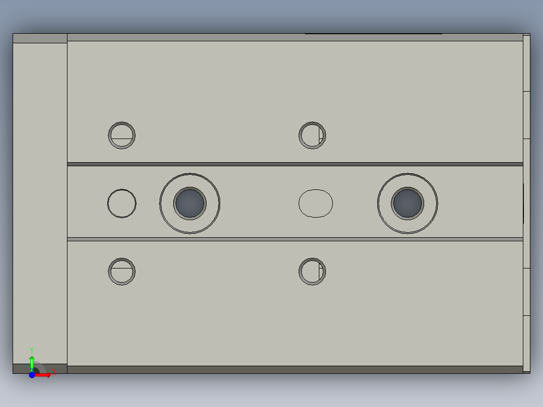 滑台气缸HLQ12X10S前视图