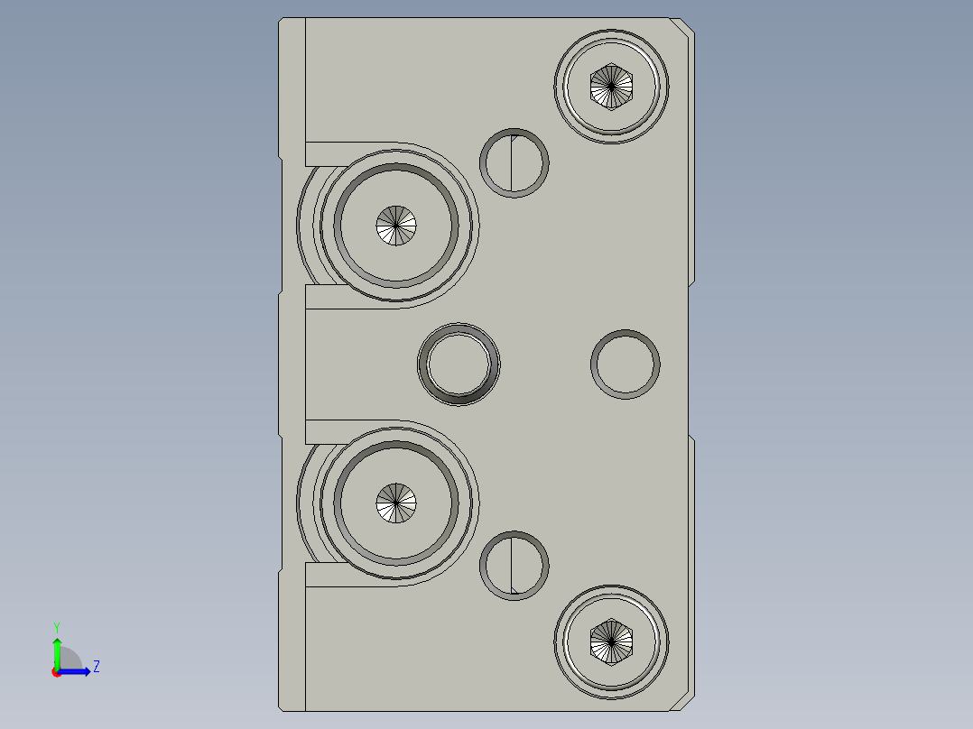 滑台气缸HLQ12X10S左视图