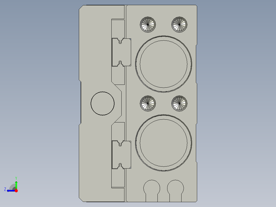 滑台气缸HLQ12X10S右视图