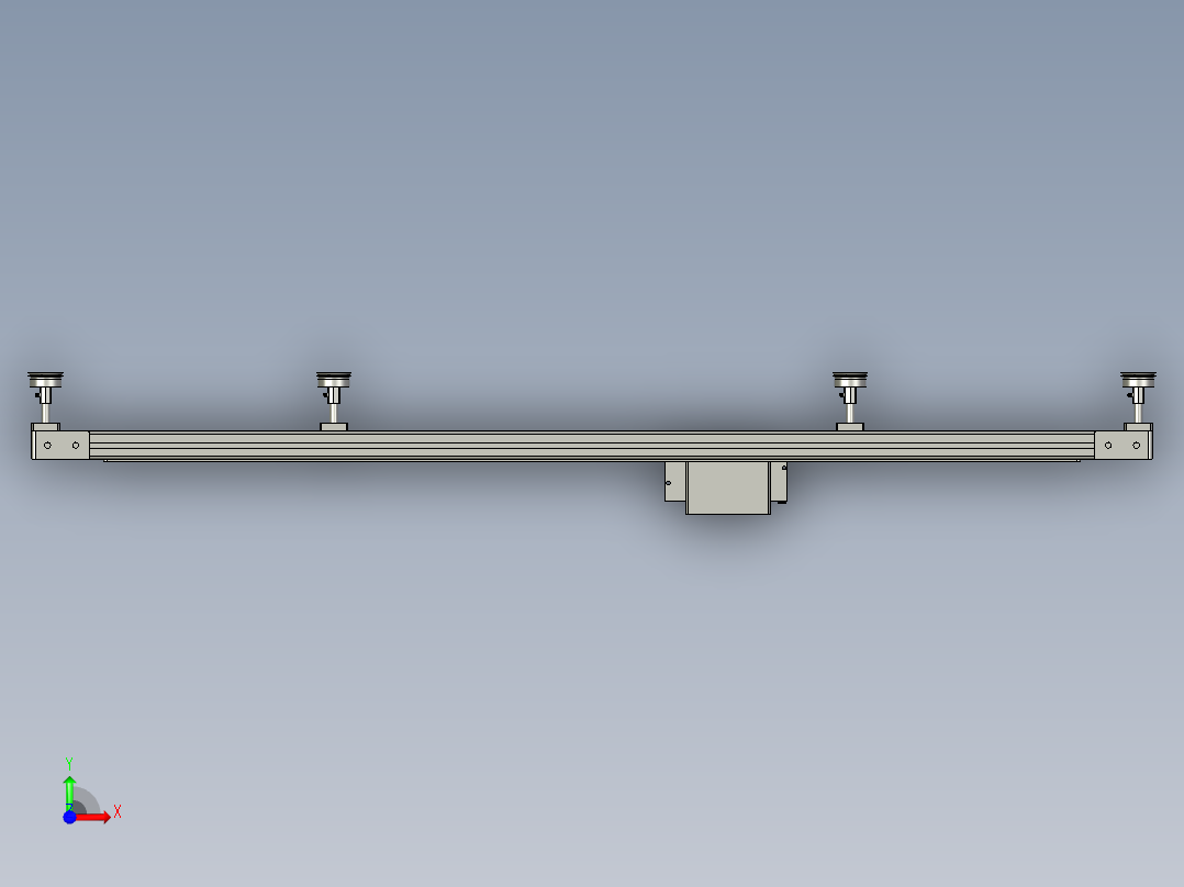封new机器人前直壁板机器人夹具前视图