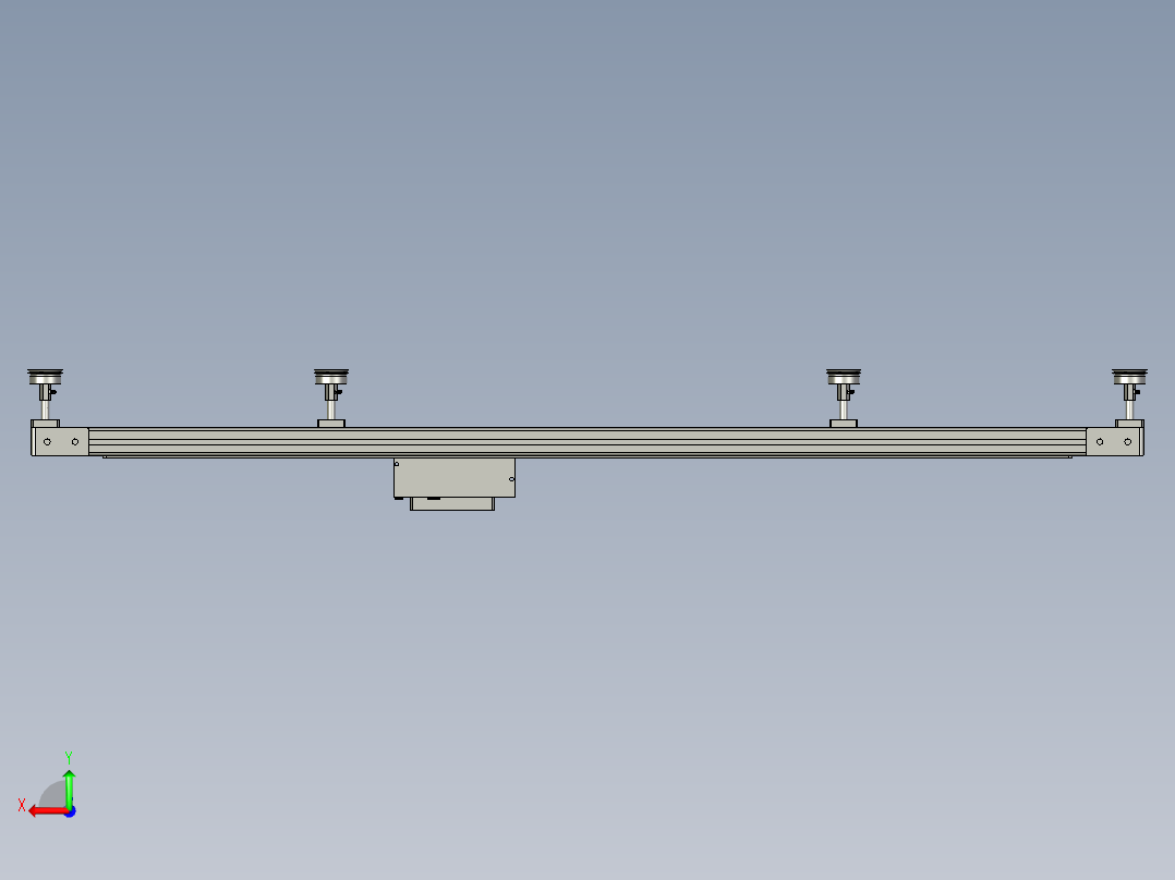 封new机器人前直壁板机器人夹具后视图