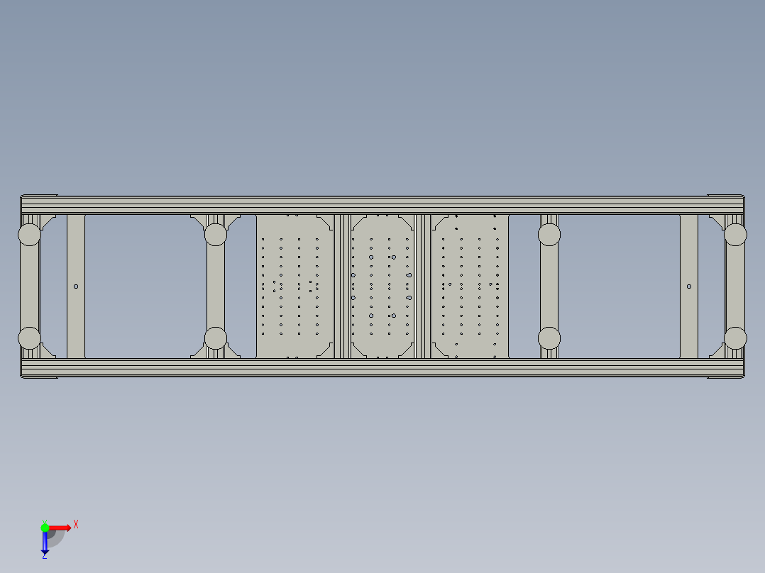 封new机器人前直壁板机器人夹具俯视图