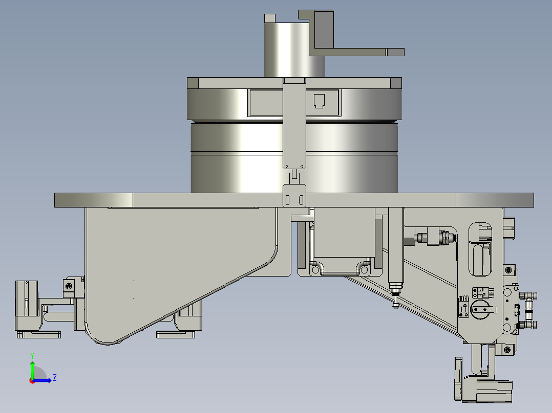 贴胶转盘总装0左视图