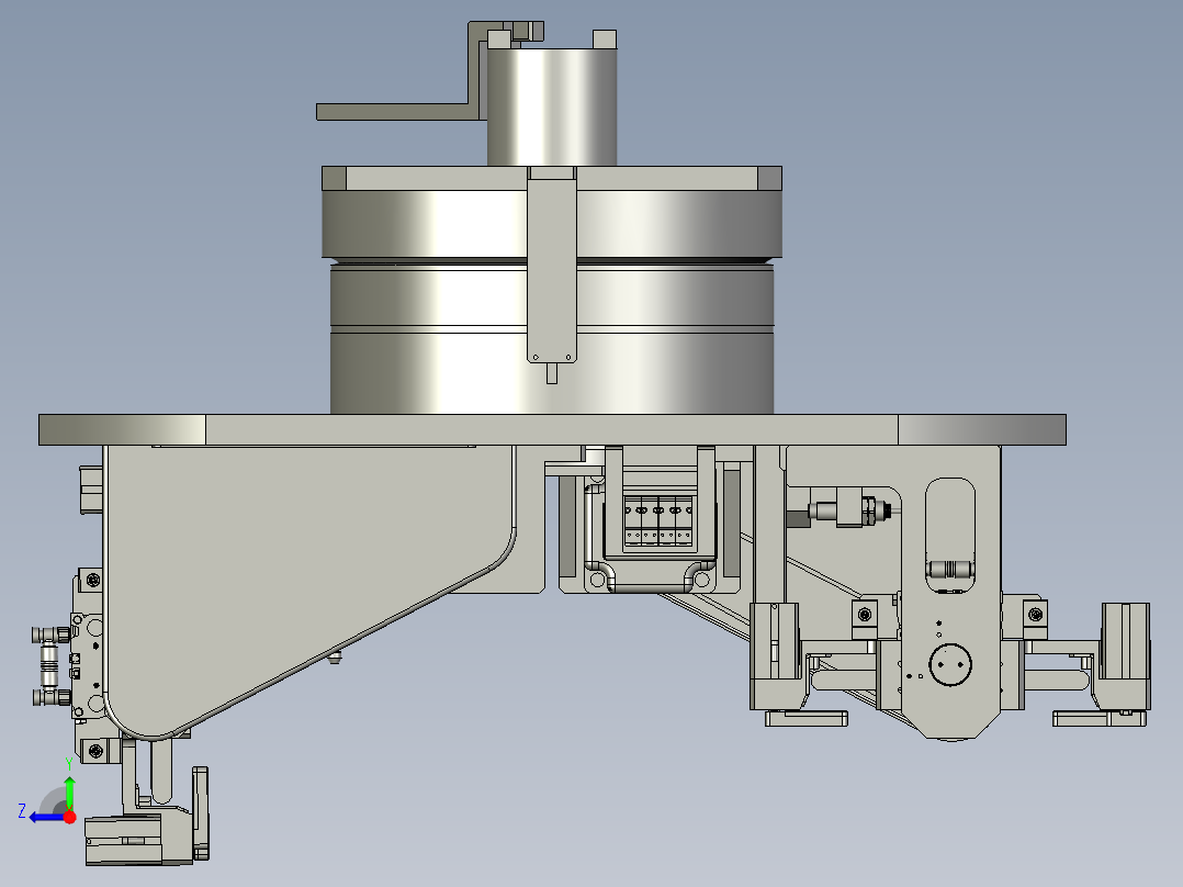 贴胶转盘总装0右视图