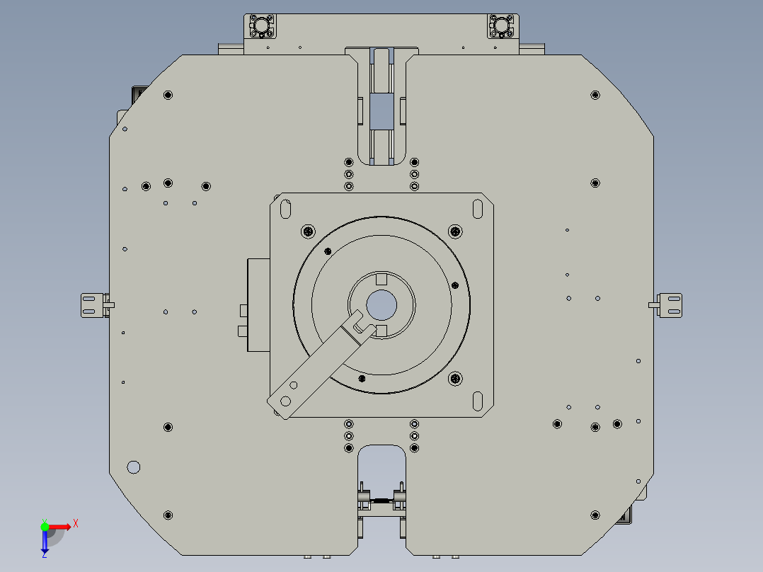 贴胶转盘总装0俯视图