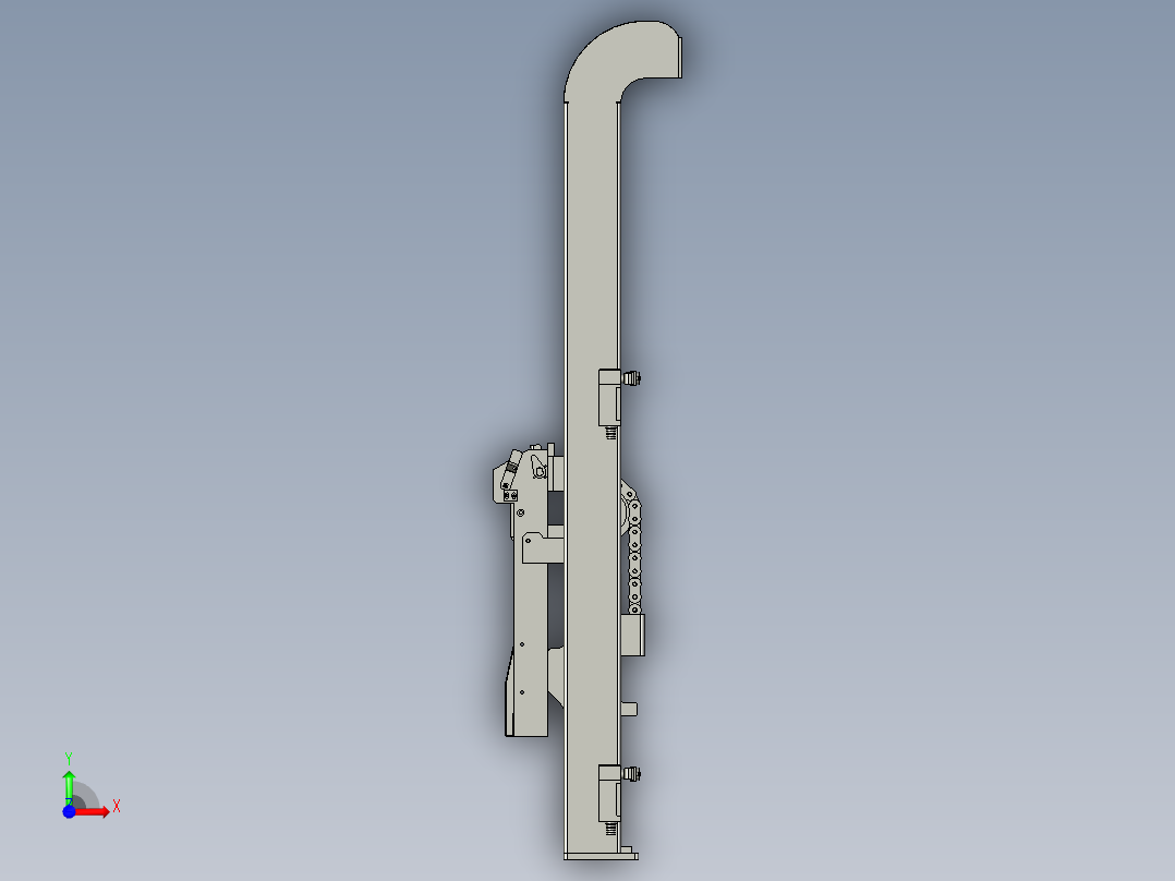 TSJ-05液压提升机总装前视图