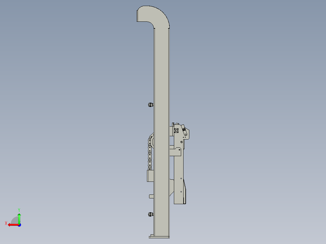 TSJ-05液压提升机总装后视图