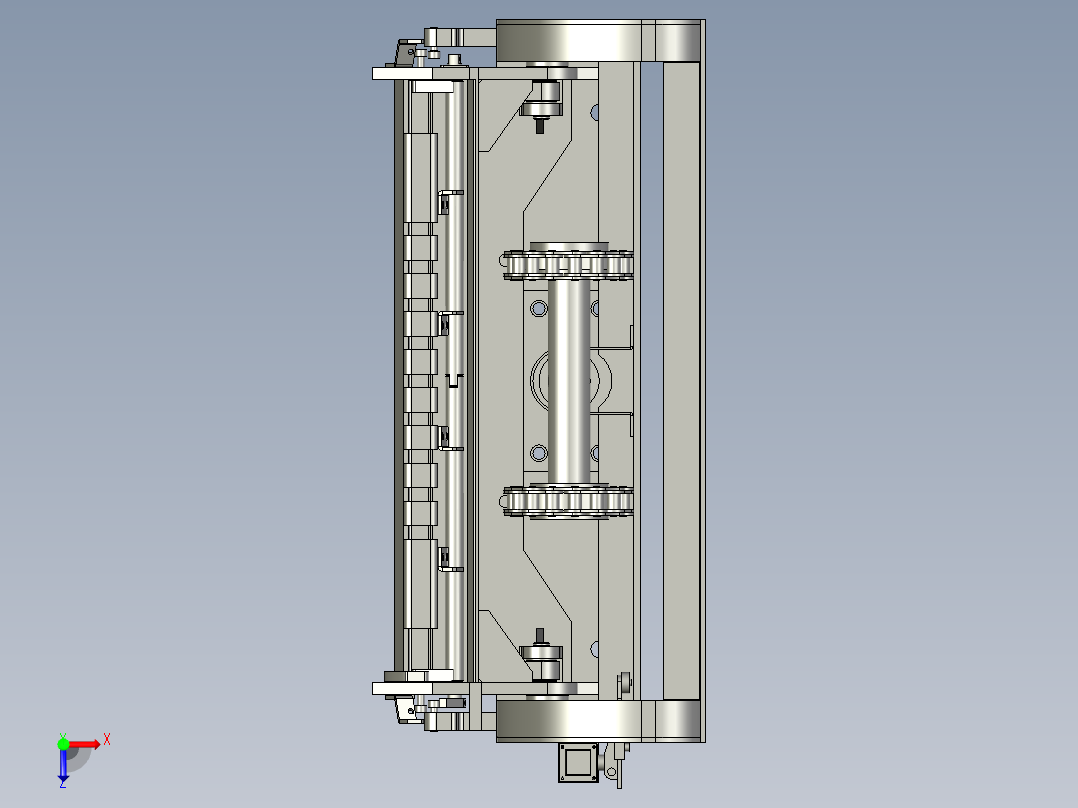 TSJ-05液压提升机总装俯视图