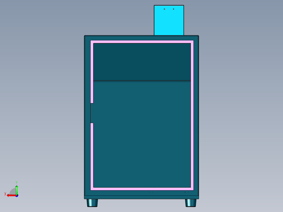 数控自动卷线机后视图