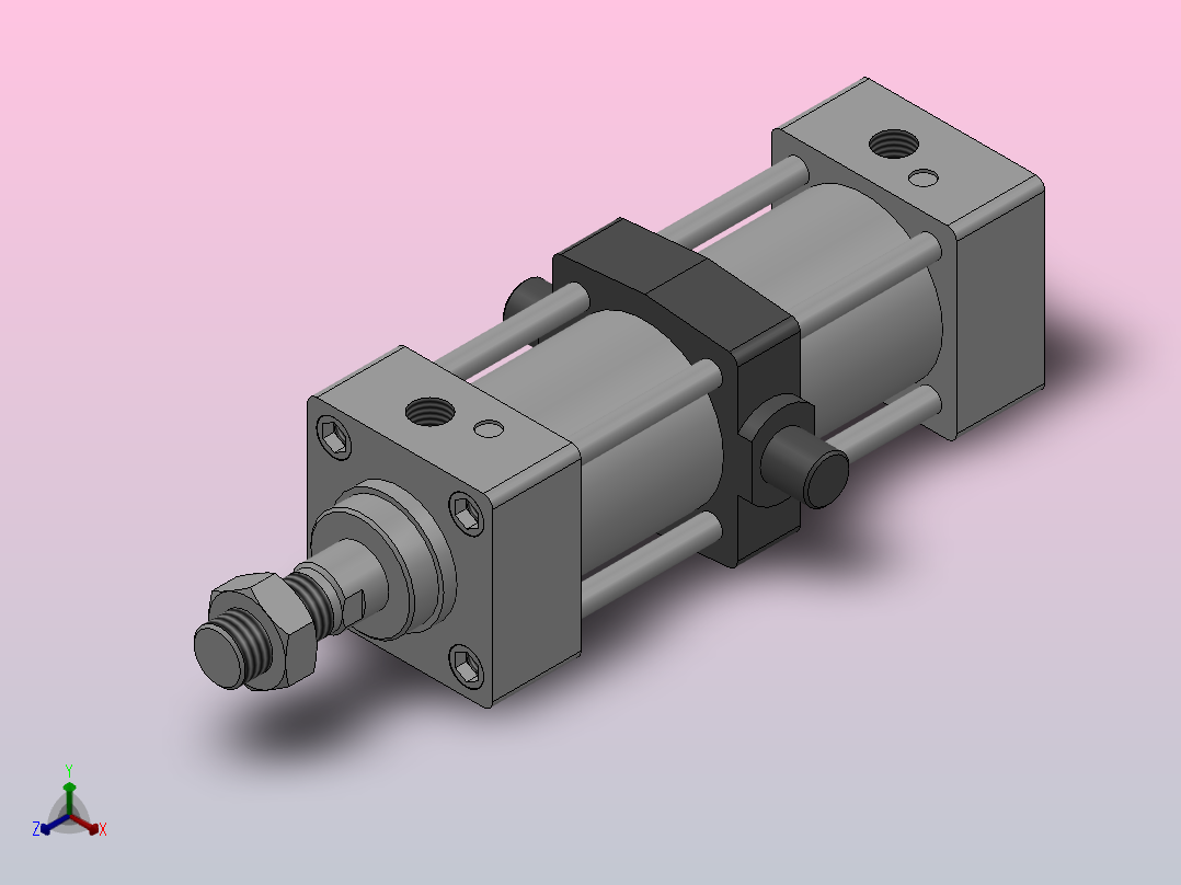 FS-MB标准气缸系列[FS-MDBT50-100Z]主视图