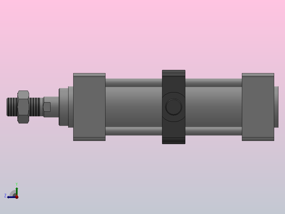 FS-MB标准气缸系列[FS-MDBT50-100Z]右视图