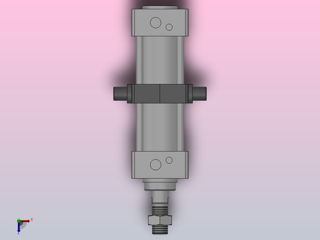 FS-MB标准气缸系列[FS-MDBT50-100Z]俯视图