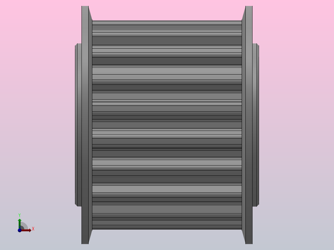 标准型梯形齿同步带轮T5型_ST5HC-20-20-dc6-A前视图