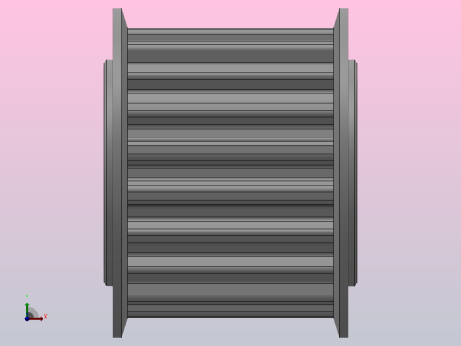 标准型梯形齿同步带轮T5型_ST5HC-20-20-dc6-A前视缩略图