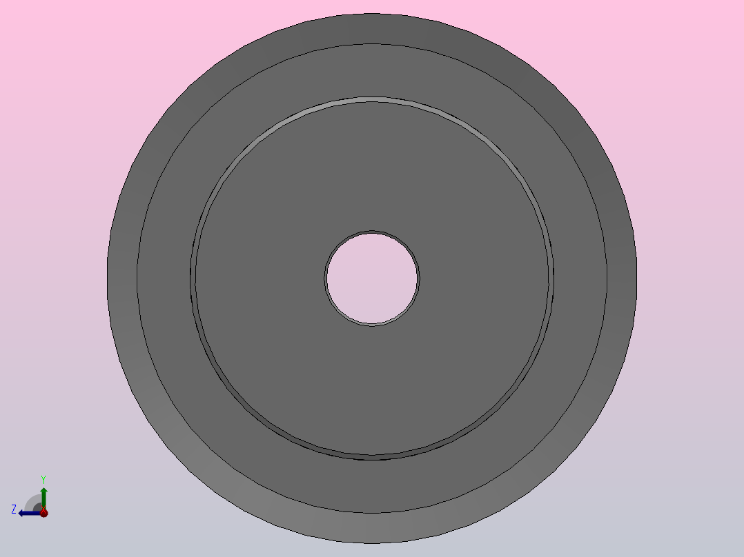 标准型梯形齿同步带轮T5型_ST5HC-20-20-dc6-A右视图