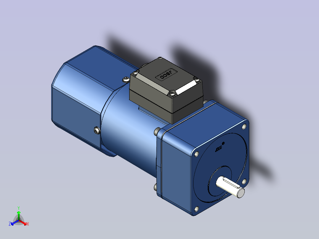 精研YF调速电磁制动电机 40yf01-18主视图