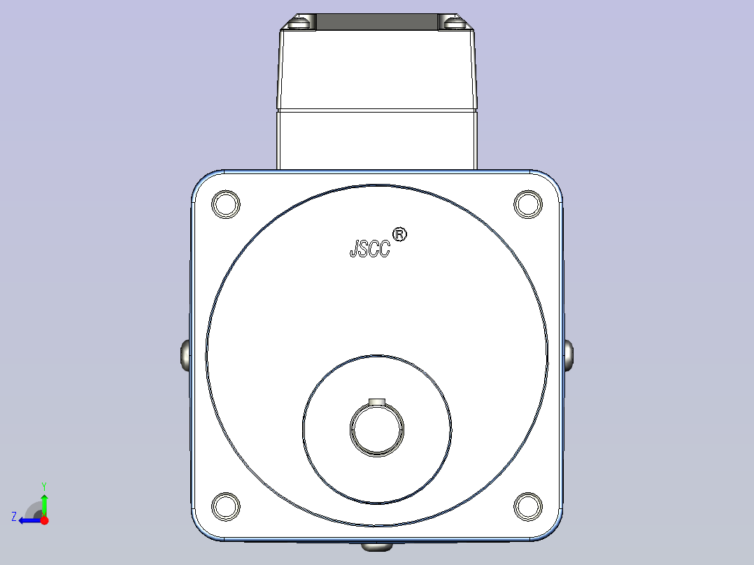 精研YF调速电磁制动电机 40yf01-18右视图