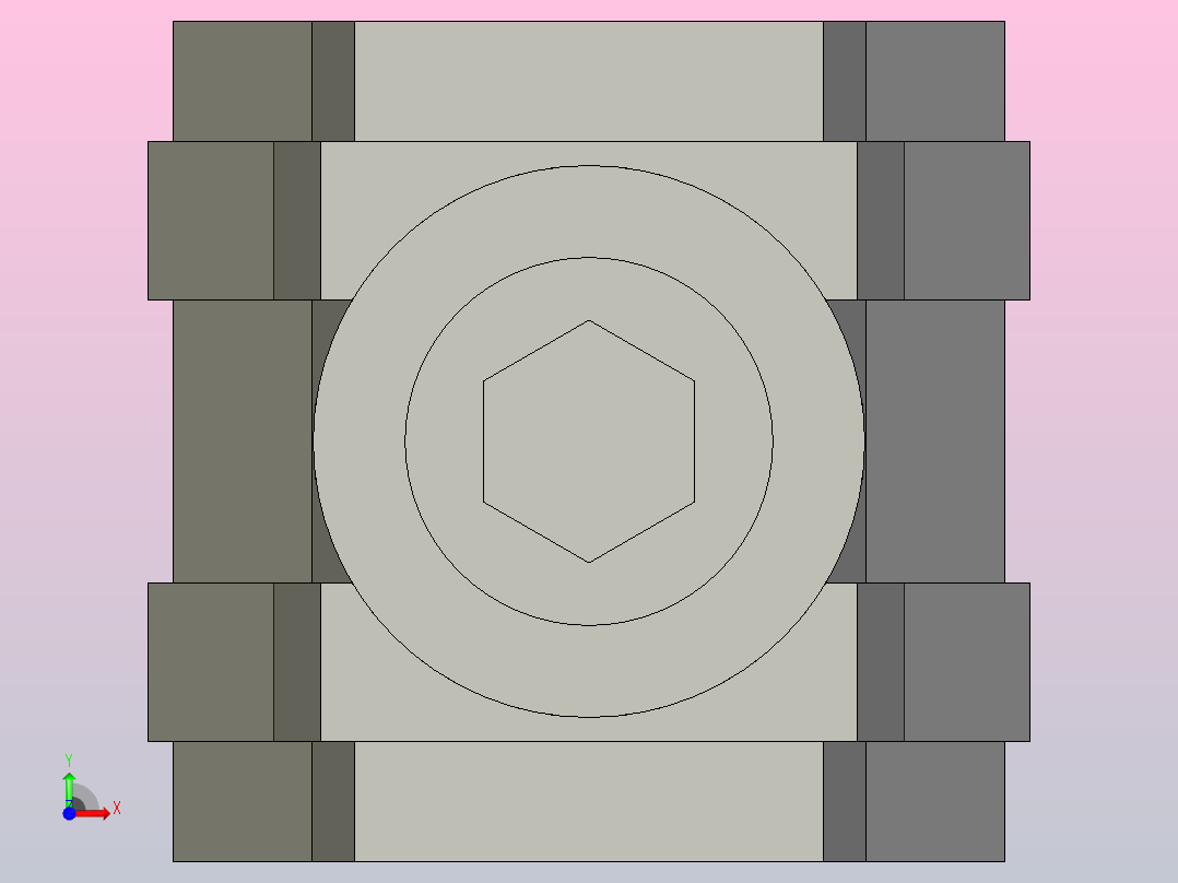 气源处理器支架Y300T-A_FRONT前视图