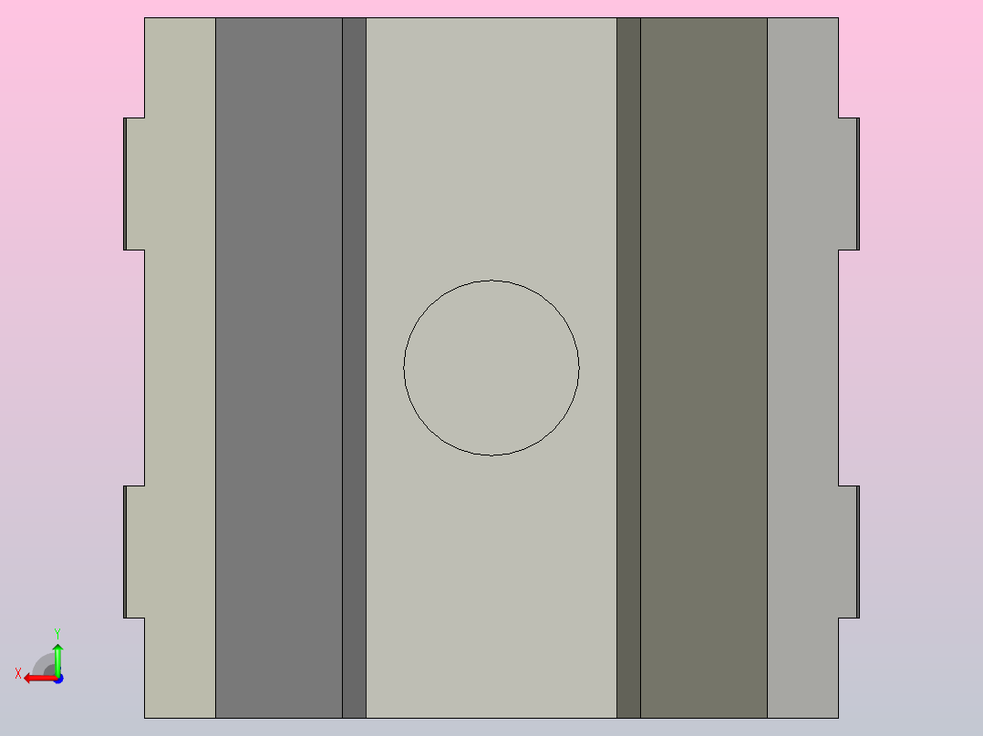 气源处理器支架Y300T-A_FRONT后视图