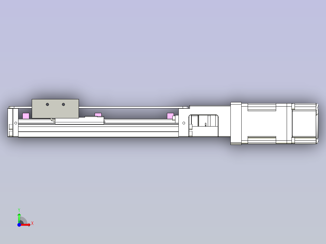 上银KK40-150A1-F0带MSMD5AZG1A电机前视图