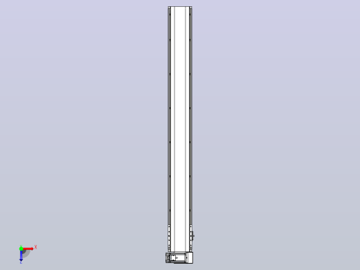 皮带直线轴半封闭可选导轨TPA-HNB-140D-120-L1200-RU-C-P40-N3俯视缩略图
