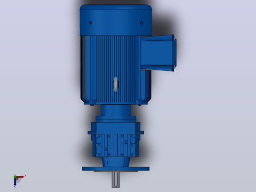 RF37法兰轴伸式安装斜齿轮减速机RF37-Y3-4P-100-M1-0°-Φ200俯视缩略图