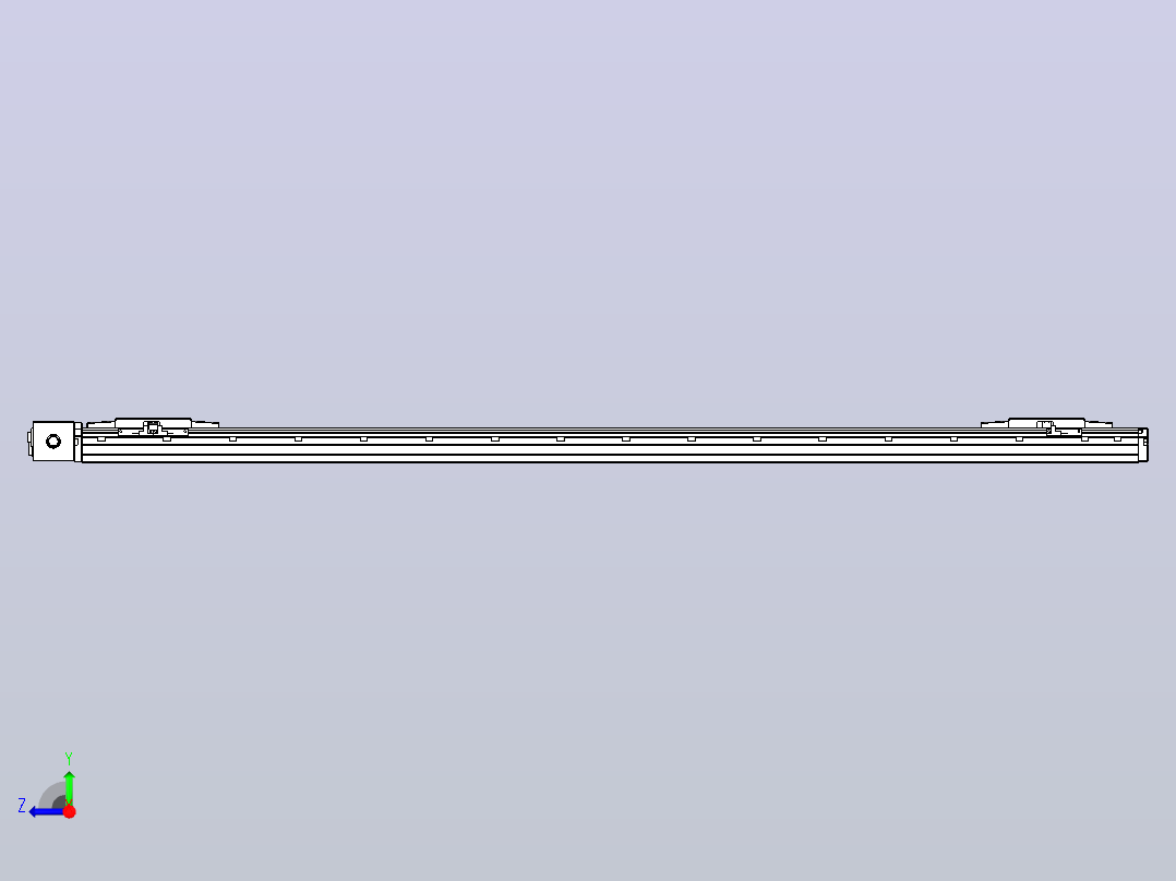 皮带直线轴双滑块型TPA-GCBS-120-P70-L575-DR-M20-N3右视图