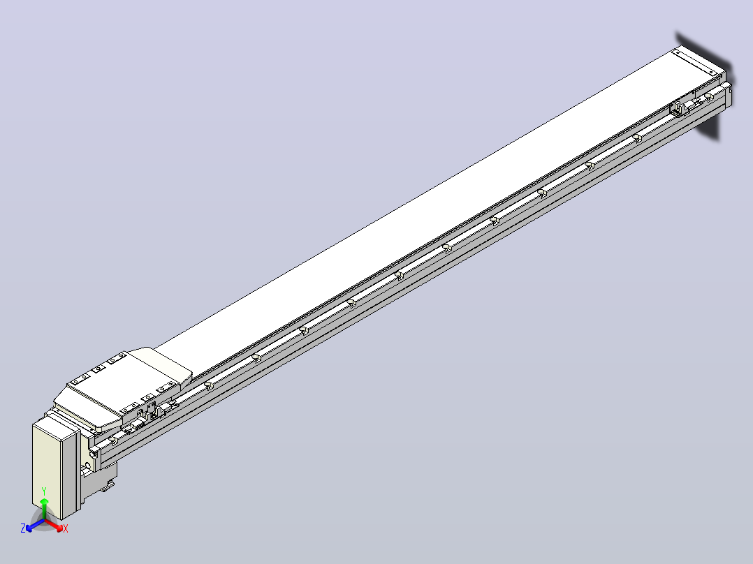 滚珠丝杠直线轴内置导轨TPA-GCR-120-1610C-L1100-MP-M40-N3主视图