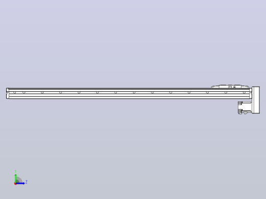 滚珠丝杠直线轴内置导轨TPA-GCR-120-1610C-L1100-MP-M40-N3左视缩略图