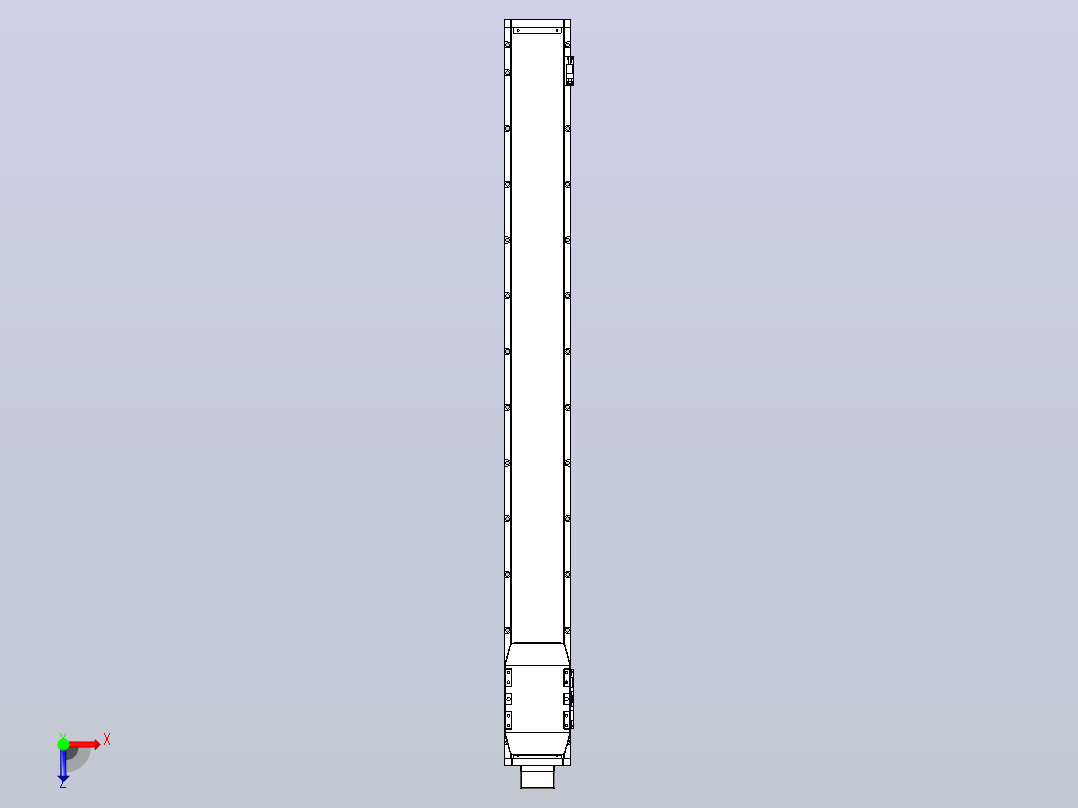 滚珠丝杠直线轴内置导轨TPA-GCR-120-1610C-L1100-MP-M40-N3俯视图