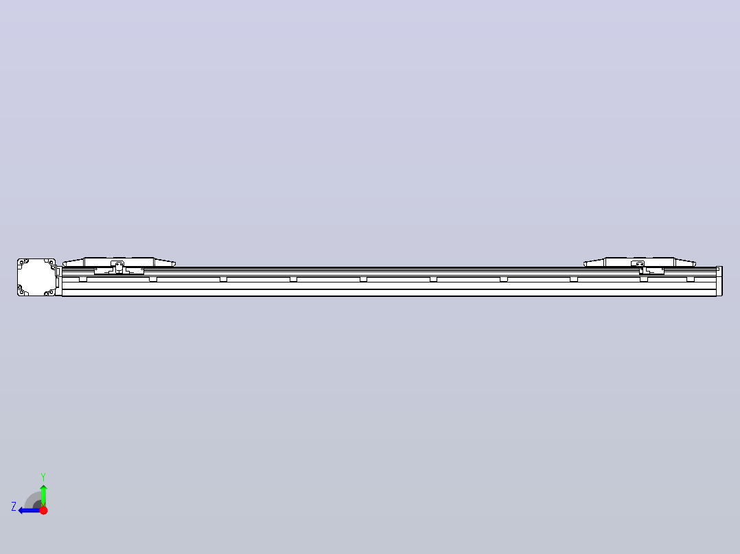 皮带直线轴双滑块型TPA-GCBS-150-P80-L425-DL-M75-N3右视图