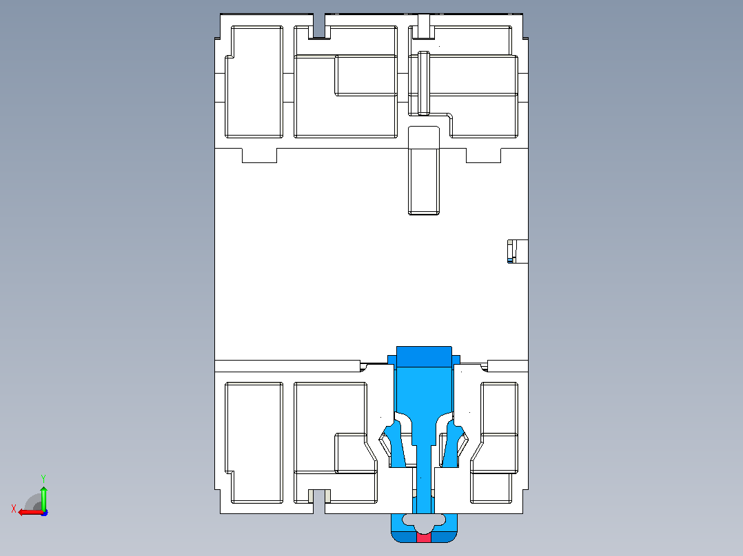 NL210_2p_剩余电流动作断路器三维模型202307后视图